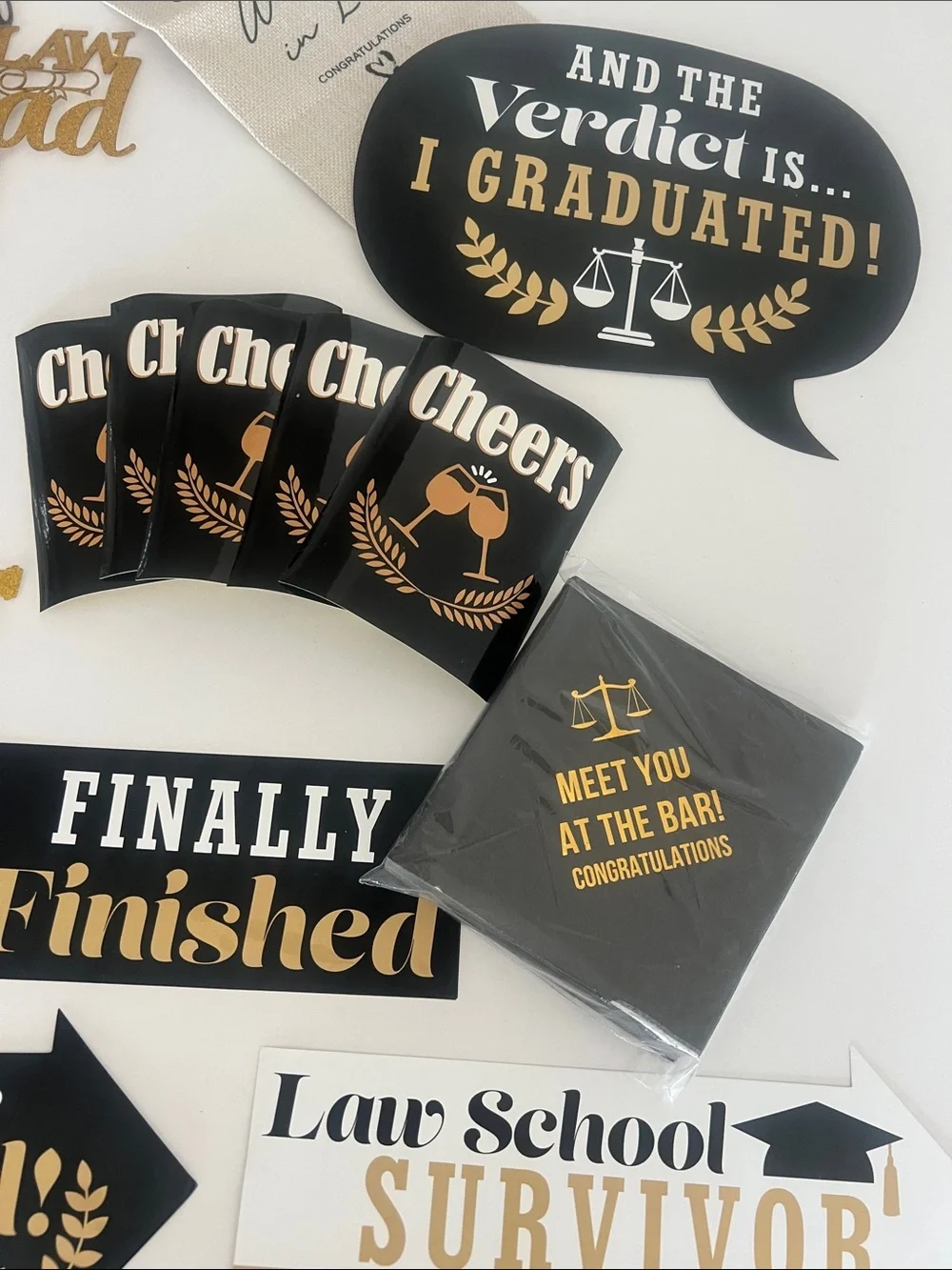 Mega Party Pack - Law School and Bar Exam Theme Decorations